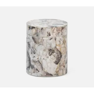 Tramore Natural Laminated Bath Canister 4"D x 5"H