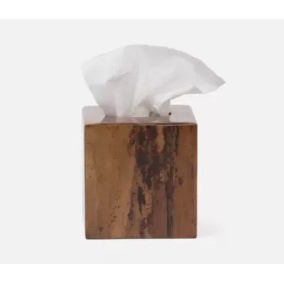 Varadero Dark Stain Tissue Box 6.5"L x 6.5"W x 6.5"H