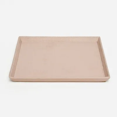 Marcel Dusty Rose Desk Tray Large: 9"L x 9"W x 1"H Pack of 2