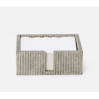 Bandar Brown Candy Striped, Luncheon Napkin Tray, Hair-On-Hide, Pack of 2