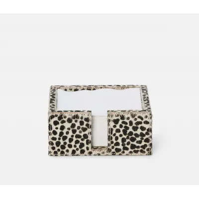 Bandar Cheetah Print Cocktail Napkin Tray Hair-On-Hide, Pack of 2