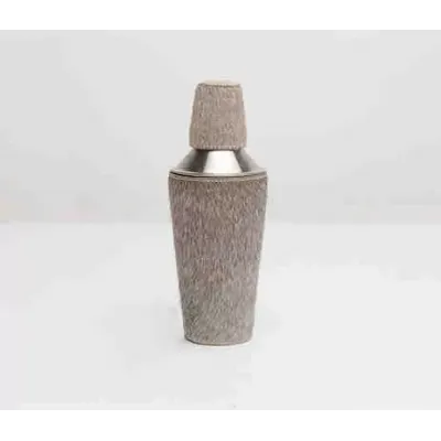 Browmley Gray Cocktail Shaker Hair-On-Hide