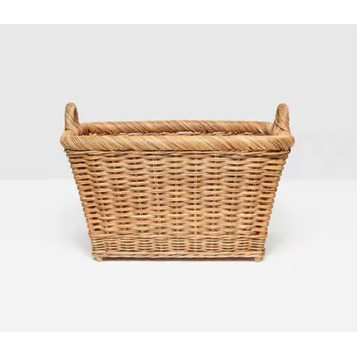 Derry Natural Rattan Basket 26.5"L X 19.5"W X 14.5"H, Pack of 2