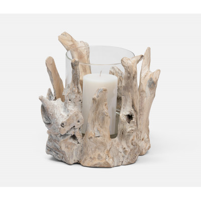 Maringa Whitewashed Lotus Wood Hurricane