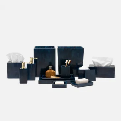 Arles Navy Faux Horn Bath Accessories