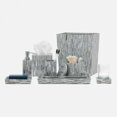 Cortona Gray/Silver Bath Accessories