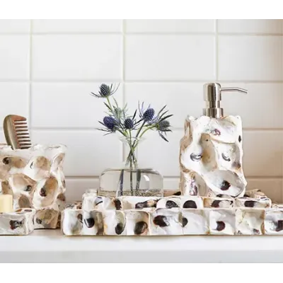 Enna Natural Oyster Shell Bath Accessories