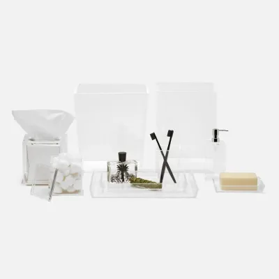 Monette Clear Bath Accessories