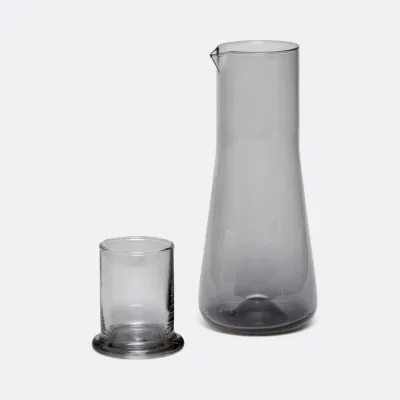 Salfordsmoke Round Carafe Handblown Glass