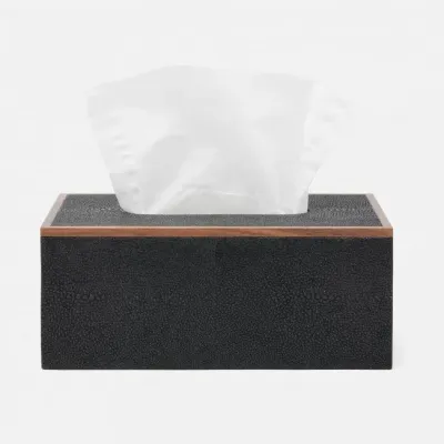Manchester Black Tissue Box Rectangular: 10"L x 5.5"W x 4"H