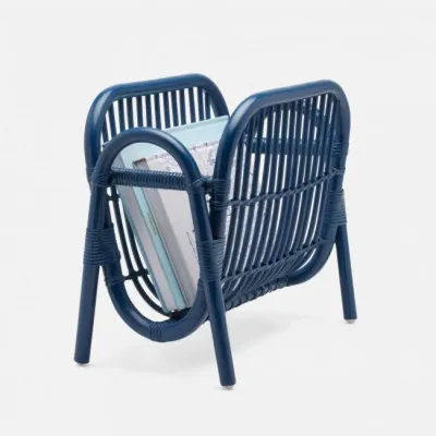 Makassar Navy Magazine Holder Rattan