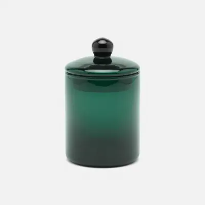 Darby Smokey Green Medium Canister Handblown Glass