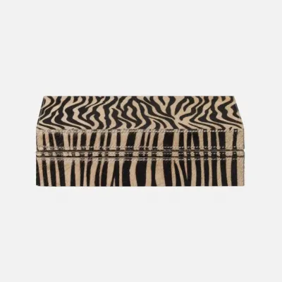 Lesten Baby Tiger Print Card Box Hair-On-Hide Pack/2