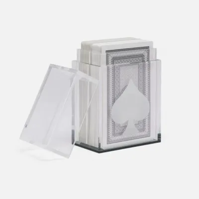 Soma Clear/Green Card Box X-large: 6"L x 3.5"W x 8"H