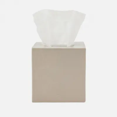 Cordoba Sand Burlap Tissue Box 5.5"L x 5.5"W x 5.5"H