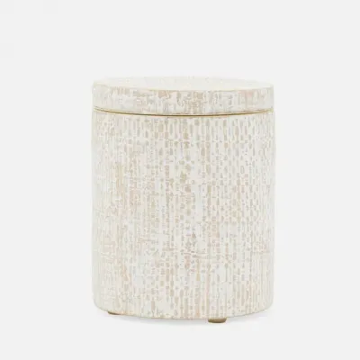 Ghent Whitewashed Canister Round Large Bagor Grass