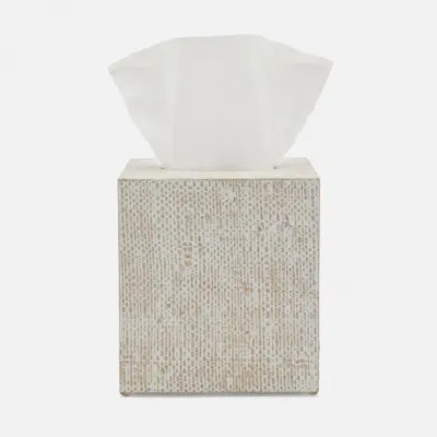 Ghent Whitewashed Tissue Box Square Straight Bagor Grass