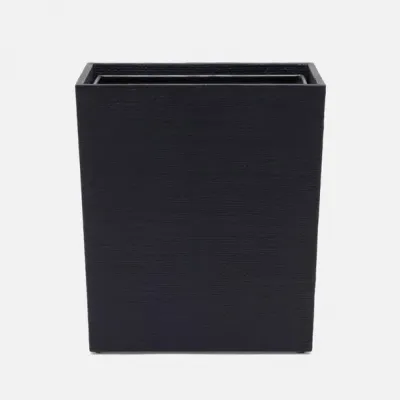 Ghent Navy Wastebasket Rectangular Tapered Bagor Grass