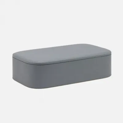 Dozza Dark Gray Accent Box Xlarge Full-Grain Leather Pack/2