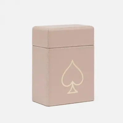 Aira Dusty Rose Card Box Full-Grain Leather