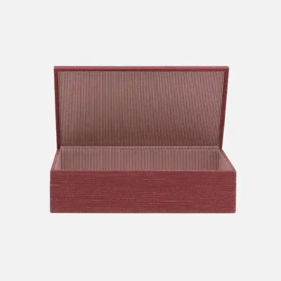 Blarney Burgundy Box Cotton Jute