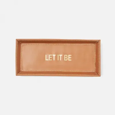 Decorah Aged Camel Eyeglass Holder, Let It Be 7.5"L x 3"W x 0.5"H Pack of 2