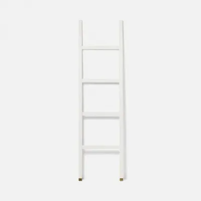 Ramsey Bright White Leaning Towel Rack 22"L x 4"W x 80"H