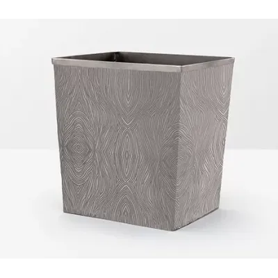 Humbolt Black Nickel Wastebasket Rectangular: 10"L x 8"W x 11"H