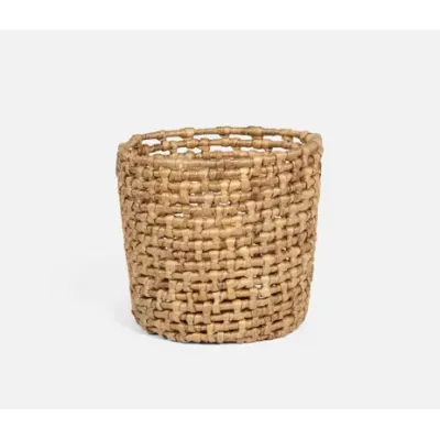 Astoria Natural Woven Basket 15"D x 14"H Water Hyacinth