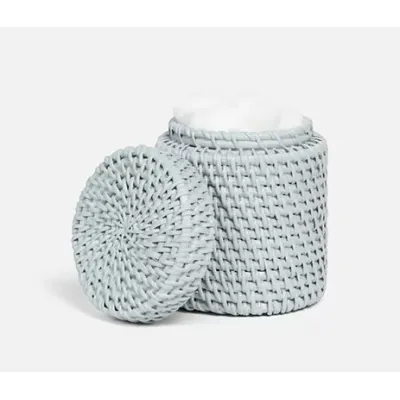 Dalton Light Gray Bath Canister 3.5"D x 4.5"H