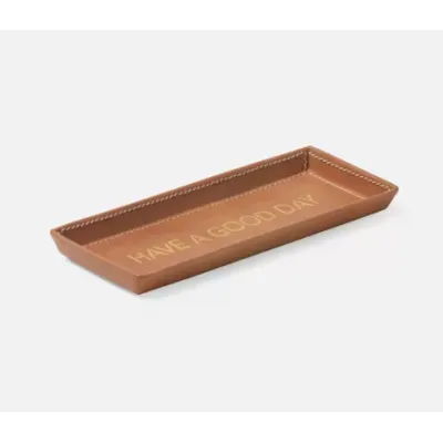 Decorah Aged Camel Eyeglass Holder, Have A Good Day 7.5"L x 3"W x 0.5"H Pack of 2