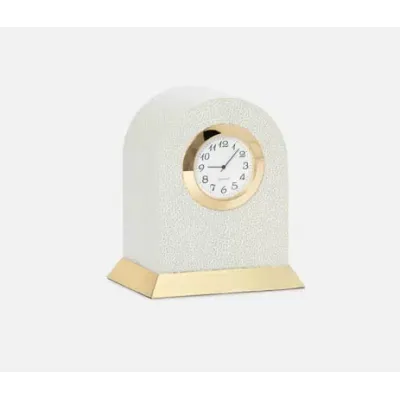 Fondi Blanc Clock 4"L x 3"W x 4.5"H Pack of 2