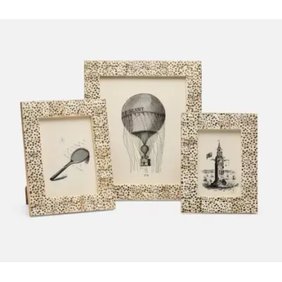 Ismailia Spotted Gold Picture Frames Bone