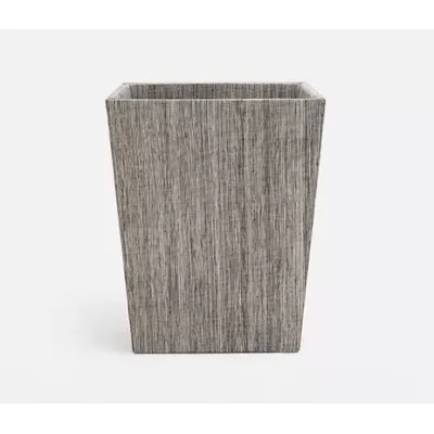 Napali Dark Gray Rec. Wastebasket 11.5"L x 9.5"W x 14"H