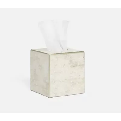 Nora Metallic Frost Tissue Box 6"L x 6"W x 6"H