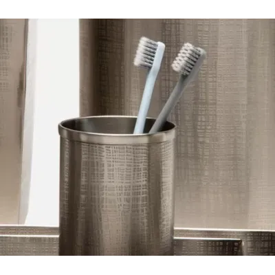 Remy Pewter Textured Stainless Steel Bath Accessories