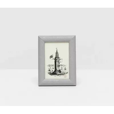 Oxford Ash Gray Realistic Faux Shagreen Picture Frames