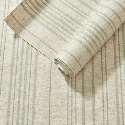 Mia Stripe Desert Sage Wallpaper - Roll