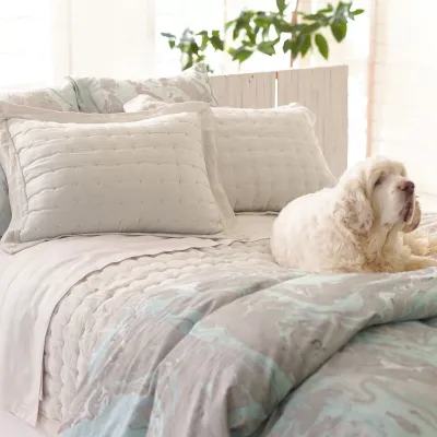 Brussels Natural Quilted Sham King