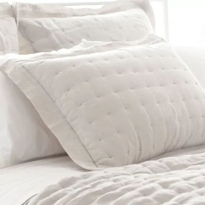 Brussels Natural Quilted Sham King