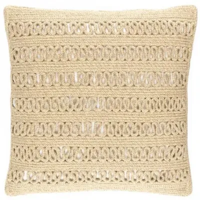 Lanyard Natural Indoor/Outdoor Decorative Pillow 22" Square