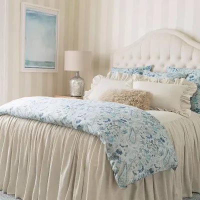 Ines Linen Blue Bedding