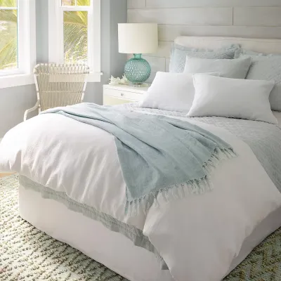 Washed Linen Sky Bedding