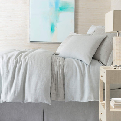 Lush Linen Sky Coverlet Twin