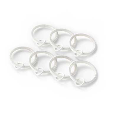 Curtain Loop White Ring One Size