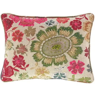 Peruvian Floral Embroidered Multi Pillow