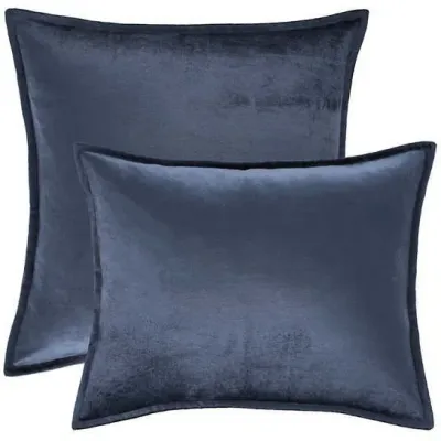 Panne Velvet Sapphire Decorative Pillow