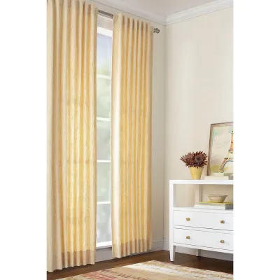 Greylock Soft Yellow Indoor/Outdoor Curtain Panel