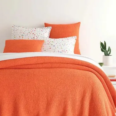 Bubble Tangerine Matelasse Bedding