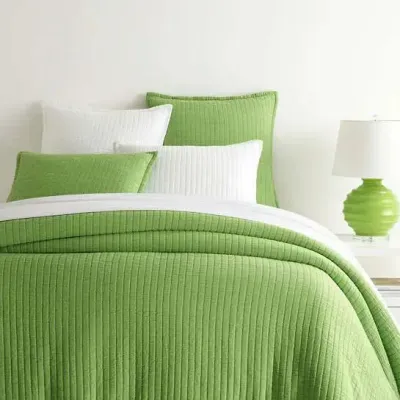 Boyfriend Lime Matelasse Coverlet Twin